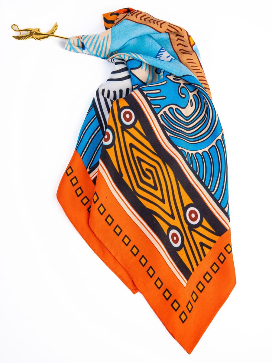 Heritage Block Print Stole