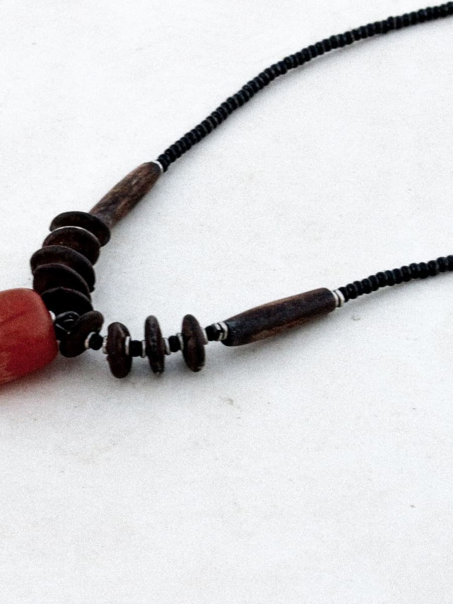 Terracotta Clay Bead Necklace
