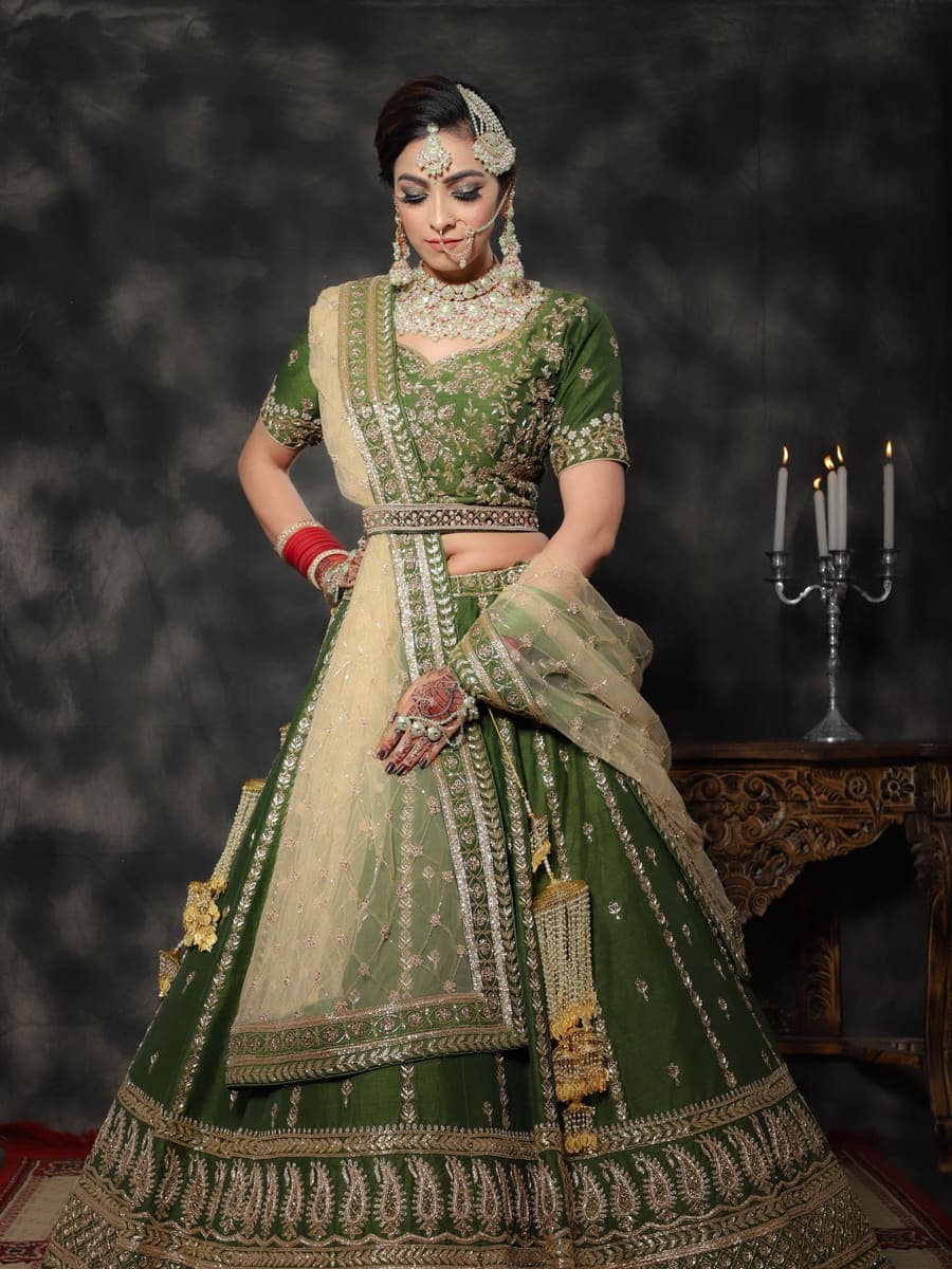Sage Green Sharara Set