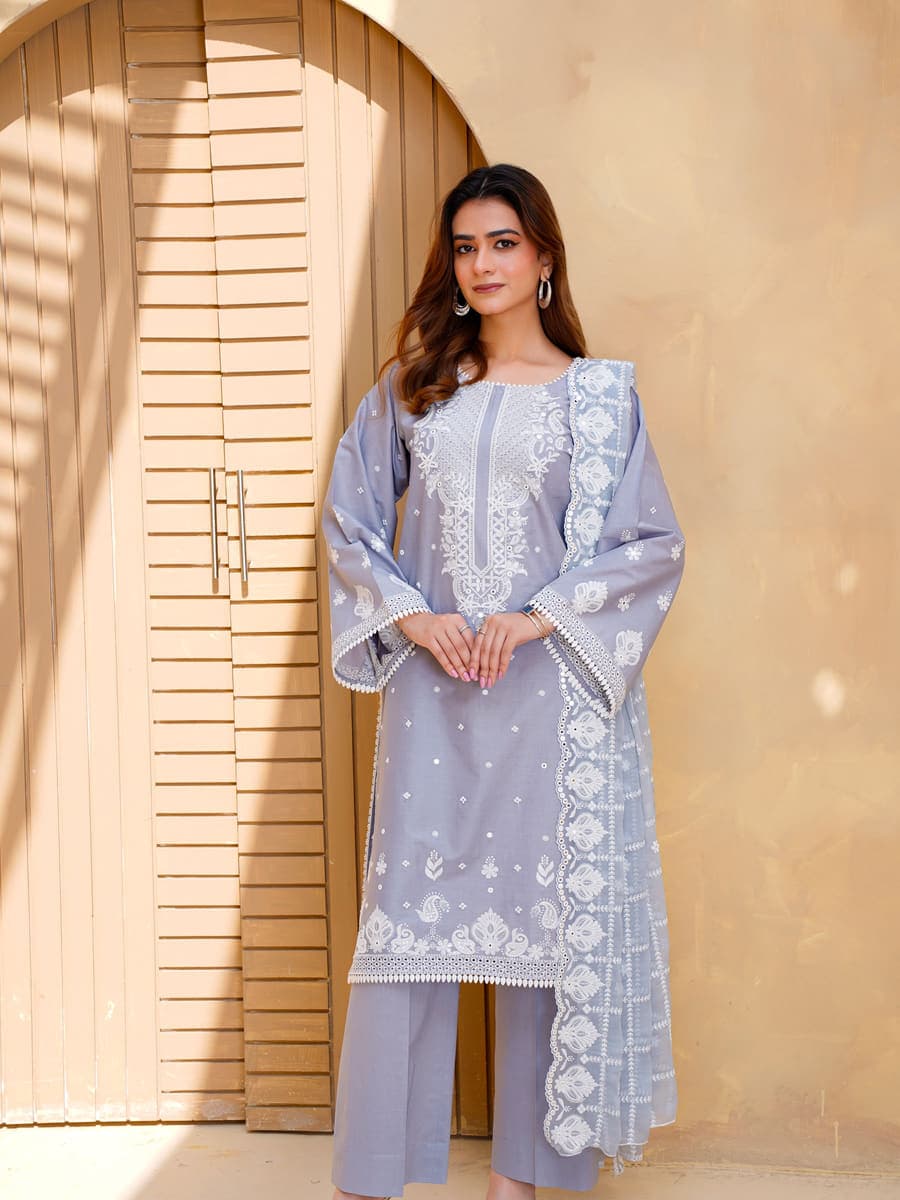 Premium Embroidered Lawn 2-Piece